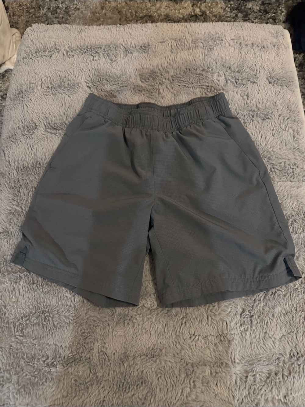 Boys Gray Athletic Shorts - Comfortable Everyday Performance-All in Motion-XL